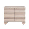 Crestview Cabinet 40’’ | Cream Reeded Wood Doors with Brass CCL-CVFDR1229