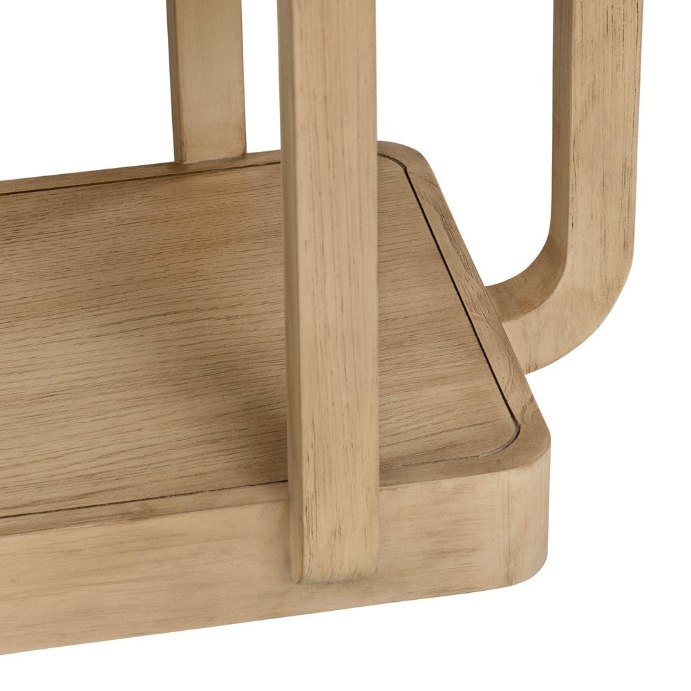 Crestview Tena 5 Shelf Etagere Bookcase | Boho Curved Edges | Tan Brown CCL-CVFDR1232