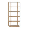 Crestview Tena 5 Shelf Etagere Bookcase | Boho Curved Edges | Tan Brown CCL-CVFDR1232