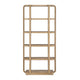 Crestview Tena 5 Shelf Etagere Bookcase | Boho Curved Edges | Tan Brown CCL-CVFDR1232