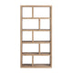 Crestview Jez Etagere Bookcase w 10 Geometric Shelves | Natural Brown CCL-CVFDR1233