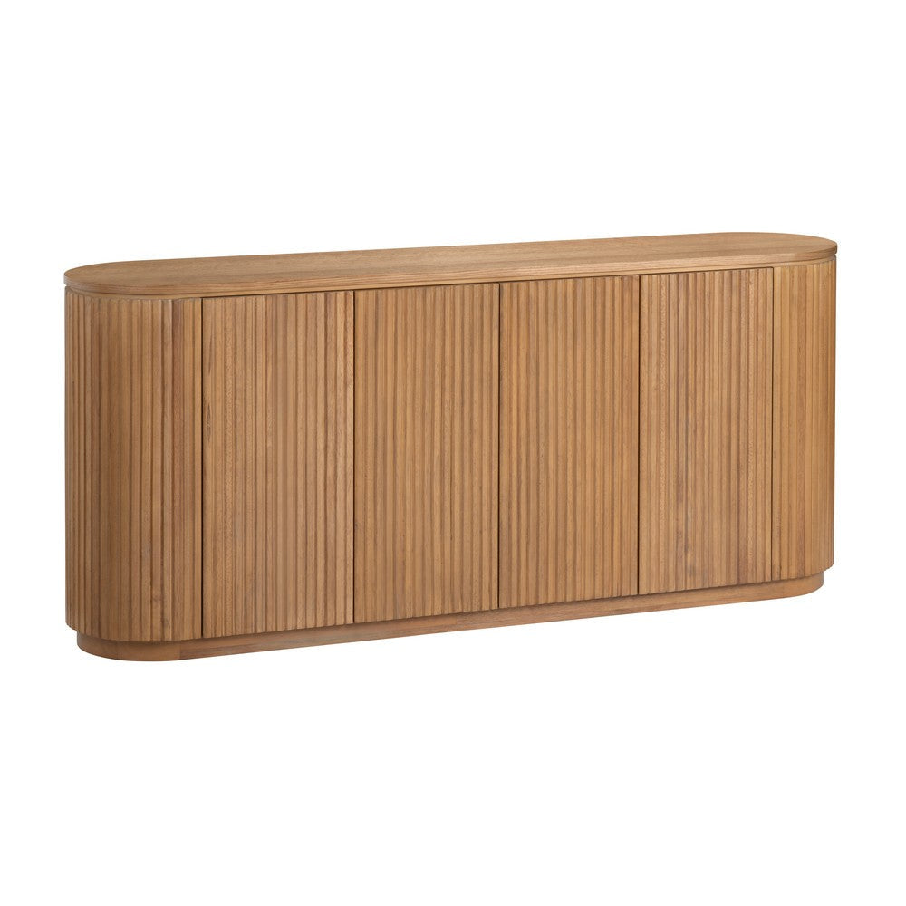 Crestview Emy Sideboard Console | 4 Doors 2 Shelves | Brown 72"