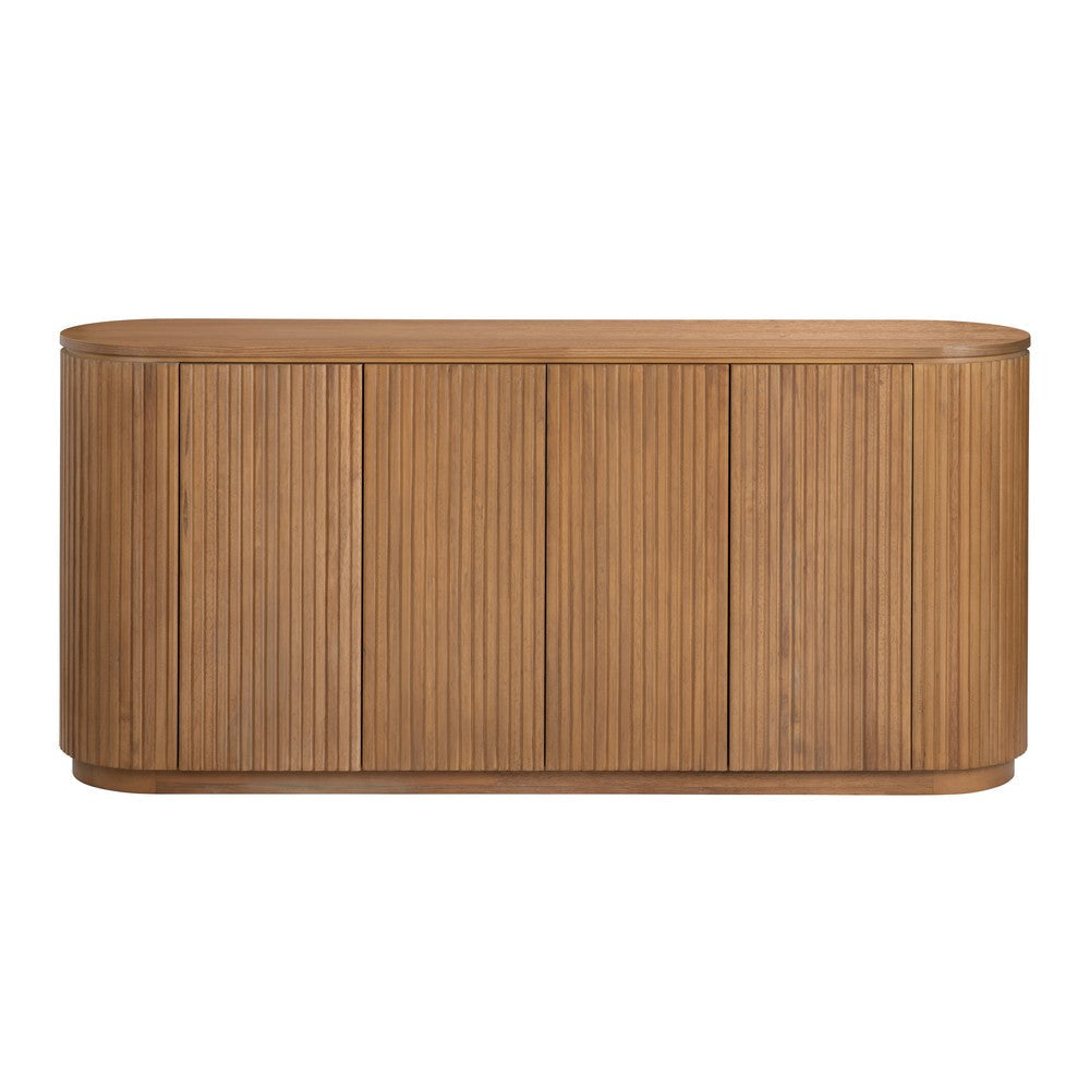 Crestview Emy Sideboard Console | 4 Doors 2 Shelves | Brown 72’’ CCL-CVFDR1240