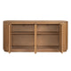 Crestview Emy Sideboard Console | 4 Doors 2 Shelves | Brown 72’’ CCL-CVFDR1240