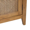 Crestview Cia Accent Cabinet | 2 Cane Doors & 3 Shelves | Brown 79’’ CCL-CVFDR1301