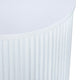 Crestview Simy Accent End Table | Round 18’’ | Vertical Fluting | White CCL-CVFDR1303