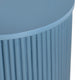Crestview Simy Accent End Table | Round 18’’ | Vertical Fluting | Blue CCL-CVFDR1305