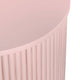 Crestview Simy Accent End Table | Round 18’’ | Vertical Fluting | Pink CCL-CVFDR1307