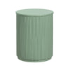 Crestview Simy Accent End Table | Round 18" | Fluting | Sage Green