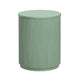 Crestview Simy Accent End Table | Round 18" | Fluting | Sage Green