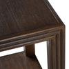 Crestview Diva Accent End w Shelf | 20’’ Square Top | Walnut Brown Wood CCL-CVFDR1314