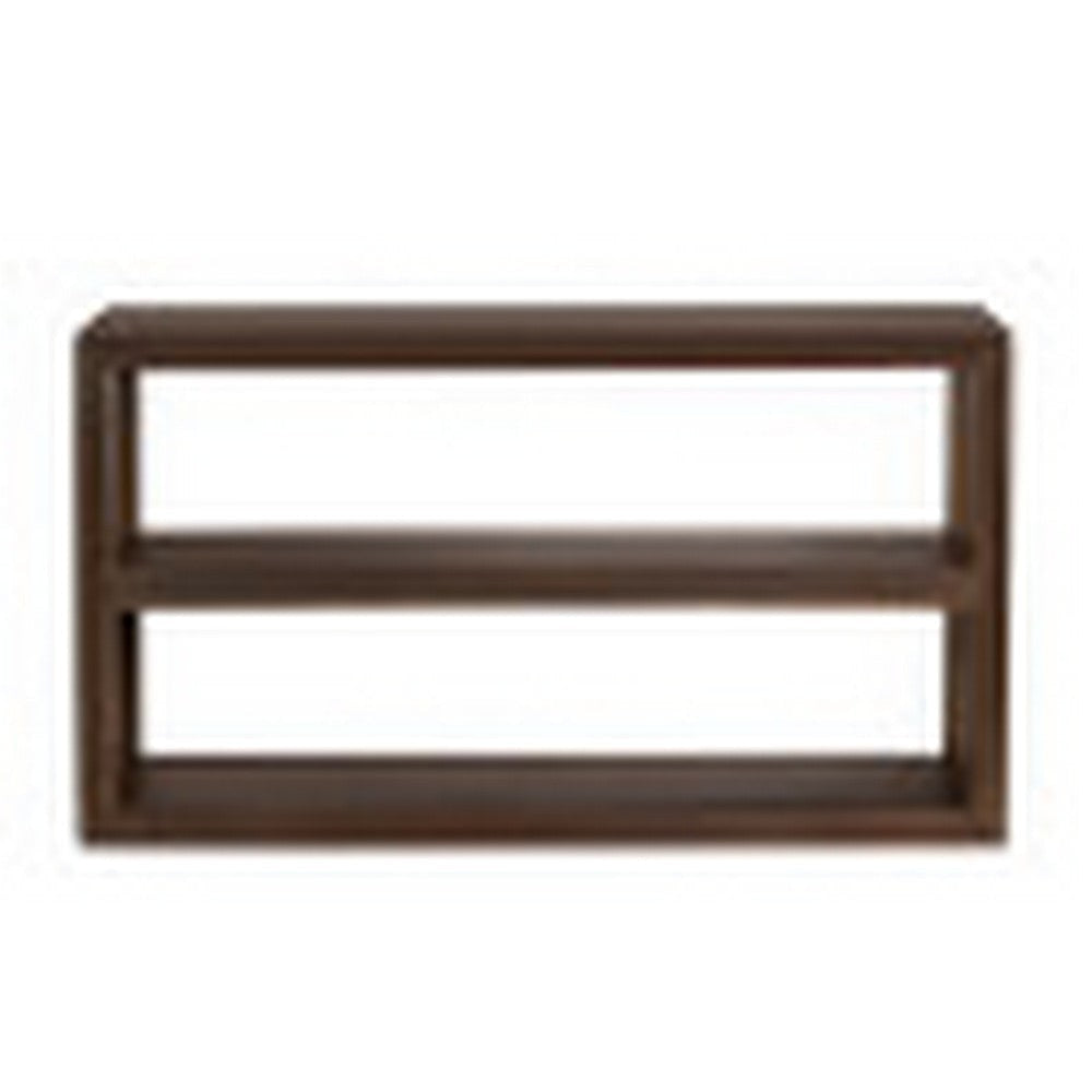 Crestview Diva Sofa Console Table | 2 Shelves | 58’’ Rectangular | Brown CCL-CVFDR1315