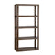 Crestview Diva Etagere Bookcase w 4 Shelves | 80" Rectangular | Brown