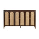 Crestview Keya Media Credenza Sideboard | 6 Cane Doors | 72’’ Brown CCL-CVFDR1317
