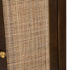 Crestview Keya Accent Chest | 2 Arch Cane Doors | 42’’ Tall Brown Wood CCL-CVFDR1318