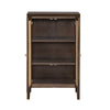 Crestview Keya Accent Chest | 2 Arch Cane Doors | 42’’ Tall Brown Wood CCL-CVFDR1318