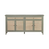 Crestview Sally Credenza Sideboard | 4 Doors & 2 Drawers | Green 72’’ CCL-CVFDR1320