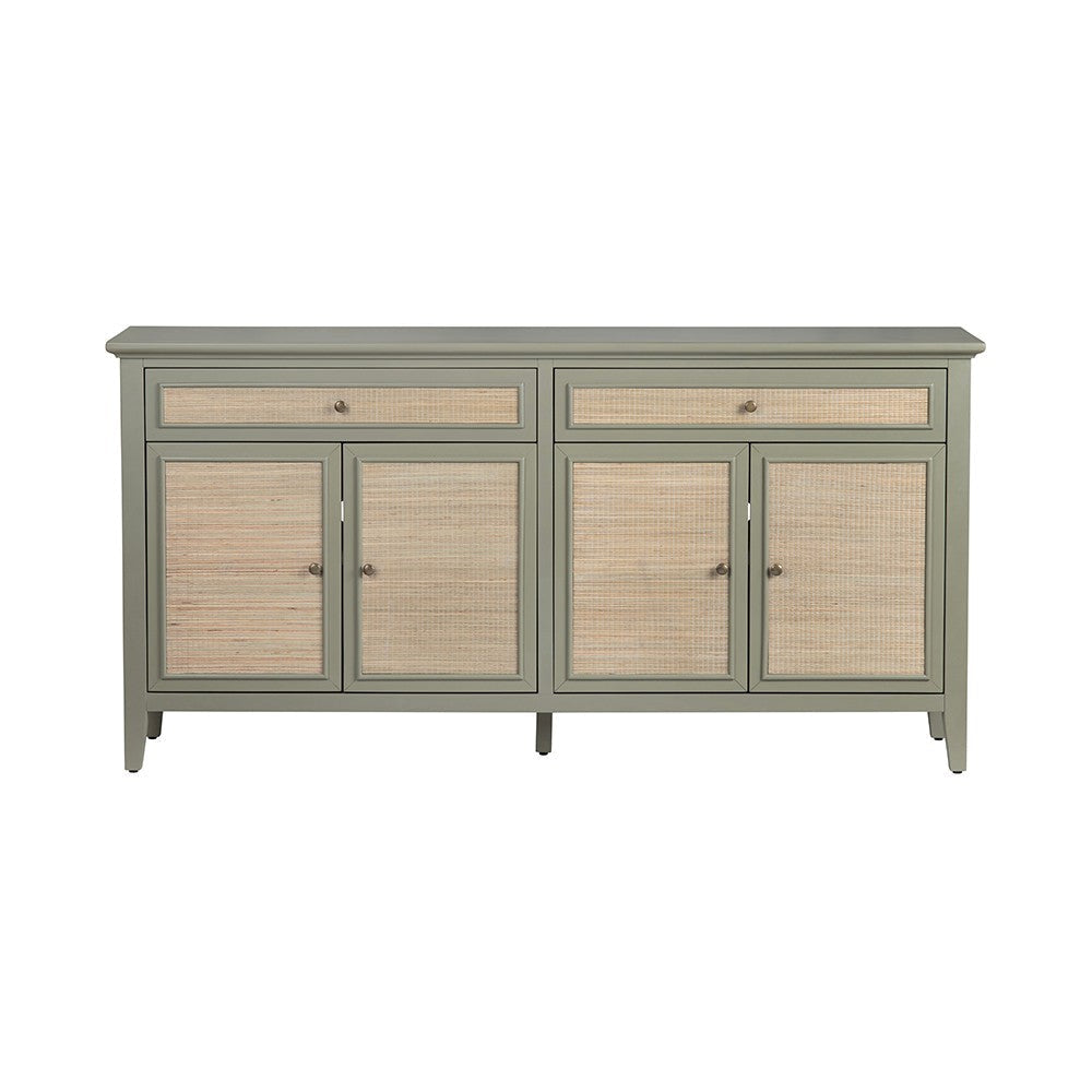Crestview Sally Credenza Sideboard | 4 Doors & 2 Drawers | Green 72’’ CCL-CVFDR1320