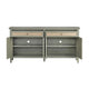 Crestview Sally Credenza Sideboard | 4 Doors & 2 Drawers | Green 72’’ CCL-CVFDR1320