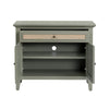 Crestview 36’’ Accent Cabinet | 2 Doors & 1 Drawer | Sage Green | Cane CCL-CVFDR1321