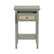 Crestview 17’’ Accent End Table | 1 Drawer & Shelf | Sage Green | Cane CCL-CVFDR1322