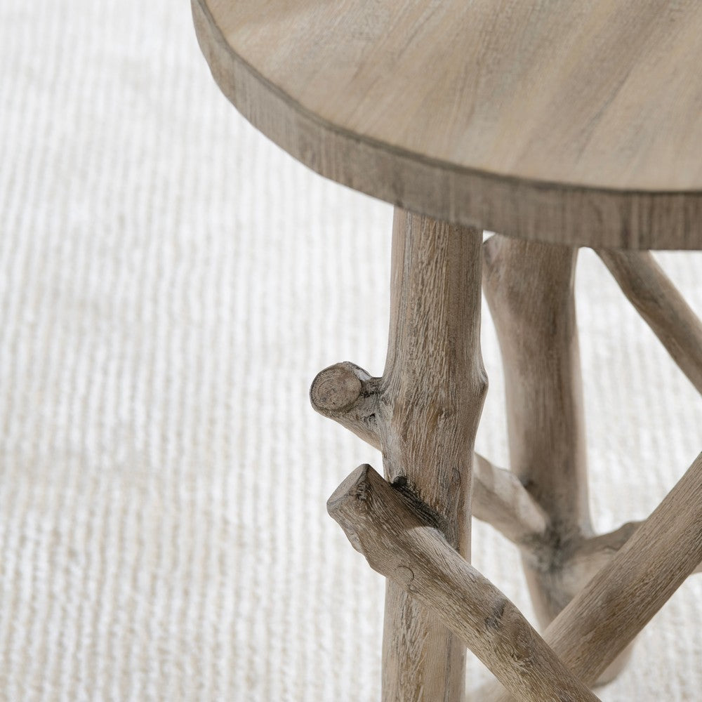 Crestview Ted Accent End Table | Timber Trestles Style | 18’’ Gray CCL-CVFDR1324