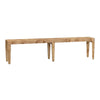 Crestview Geny Bench | Rectangular Shape | Rustic Brown Wood 75"