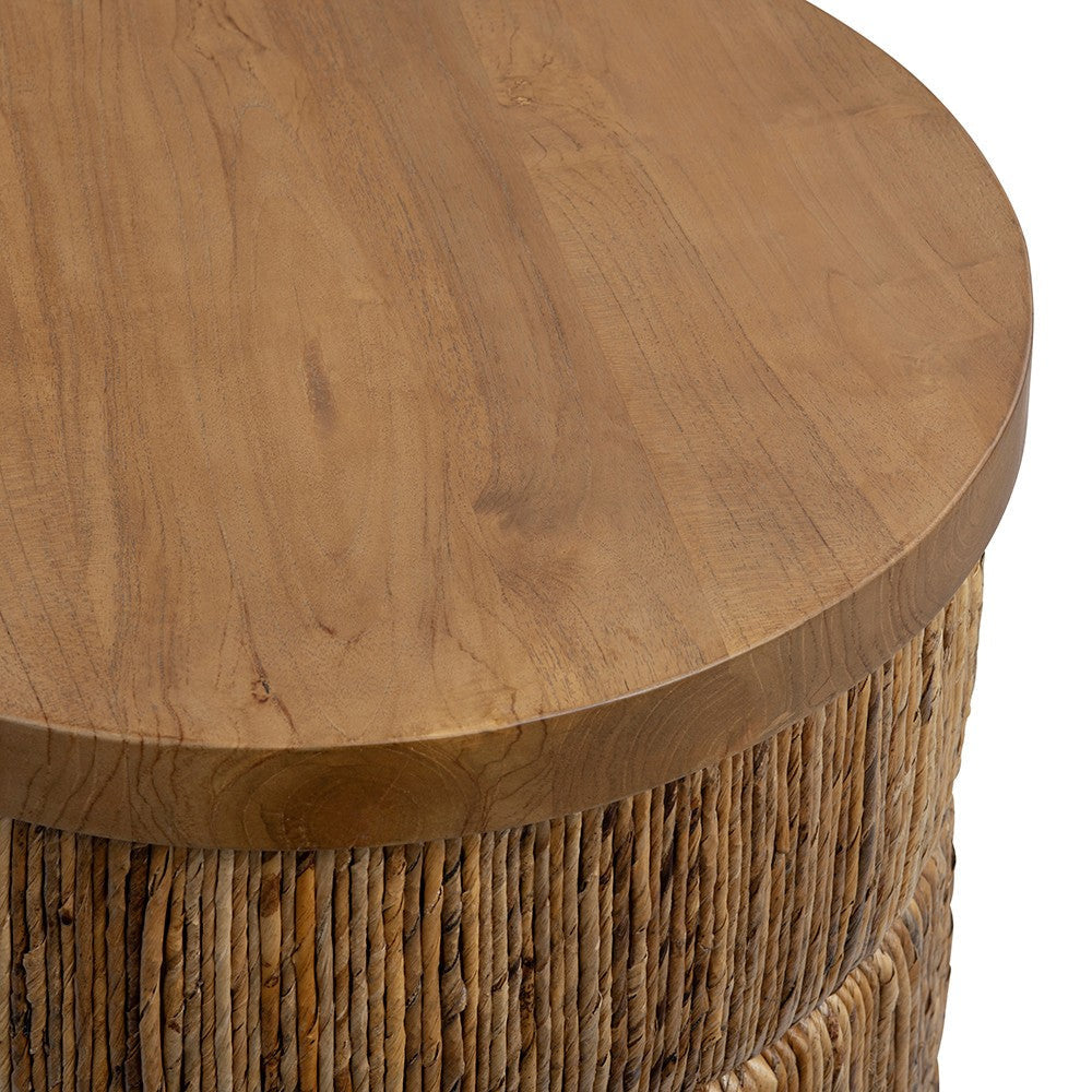 Crestview Chi Nesting Storage Table Set of 2 | Natural Brown Rope Woven CCL-CVFDR1335