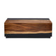 Crestview Cai Coffee Table | Live Edge Solid Wood | 50’’ | Black Brown CCL-CVFDR1337