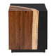 Crestview Cai Accent Table | Live Edge Solid Wood | 20’’ | Black Brown CCL-CVFDR1338