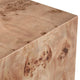 Crestview Jen Side End Table | 22’’ Square | Brown Mappa Burl Veneer CCL-CVFDR1341