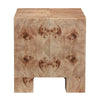 Crestview Jen Side End Table | 22’’ Square | Brown Mappa Burl Veneer CCL-CVFDR1341