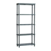 Crestview Ary 5 Tier Bookcase Etagere | Hand Turned Spindle Posts | Slate Blue