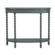 Crestview Ary Sofa Console Table | Spindle Legs | 40’’ Slate Blue CCL-CVFDR1343