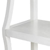 Crestview Tem 5 Tier Etagere Bookshelf | 28’’ Wide White Curved Frame CCL-CVFMR2301