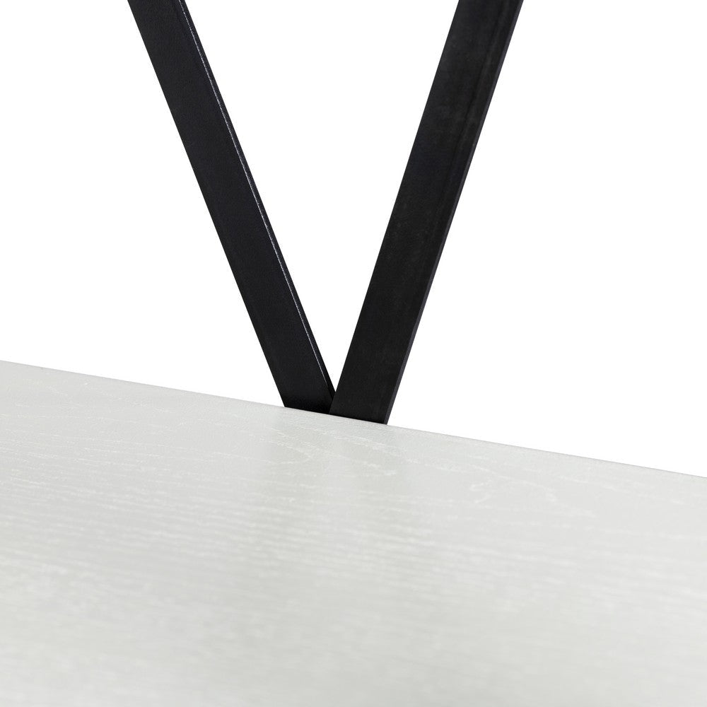 Crestview Tem 5 Tier Etagere Bookshelf | 28’’ Wide White Curved Frame CCL-CVFMR2301