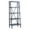 Crestview Tem 5 Tier Etagere Bookshelf | 28’’ Wide Slate Blue Curved CCL-CVFMR2302