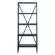 Crestview Tem 5 Tier Etagere Bookshelf | 28’’ Wide Slate Blue Curved CCL-CVFMR2302