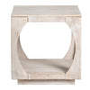 Kely Side End Table | 22’’ Square Top | Lower Storage | Tan Solid Wood CCL-CVFNR4215