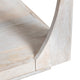 Kely Side End Table | 22’’ Square Top | Lower Storage | Tan Solid Wood CCL-CVFNR4215