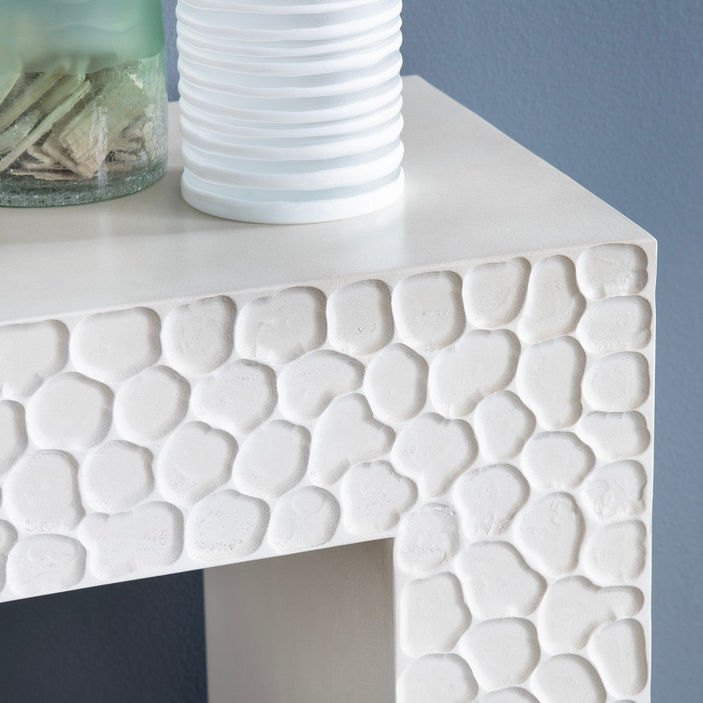 Crestview Mey Sofa Console Table | 80’’ White Mango Wood CCL-CVFNR4255