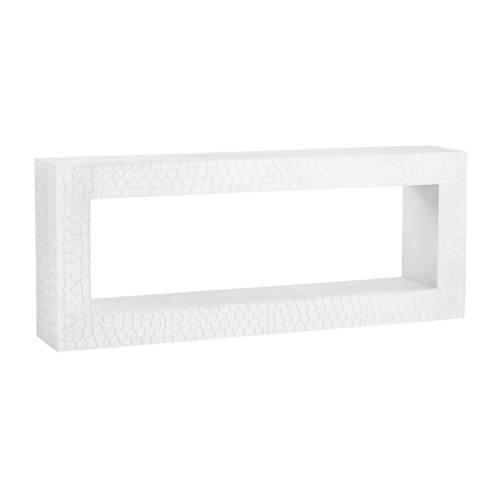 Crestview Mey Sofa Console Table | 80’’ White Mango Wood CCL-CVFNR4255