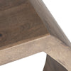 Infy Side End Table | 28’’ | Open Hexagon Cubby | Solid Mindi Wood CCL-CVFNR4274