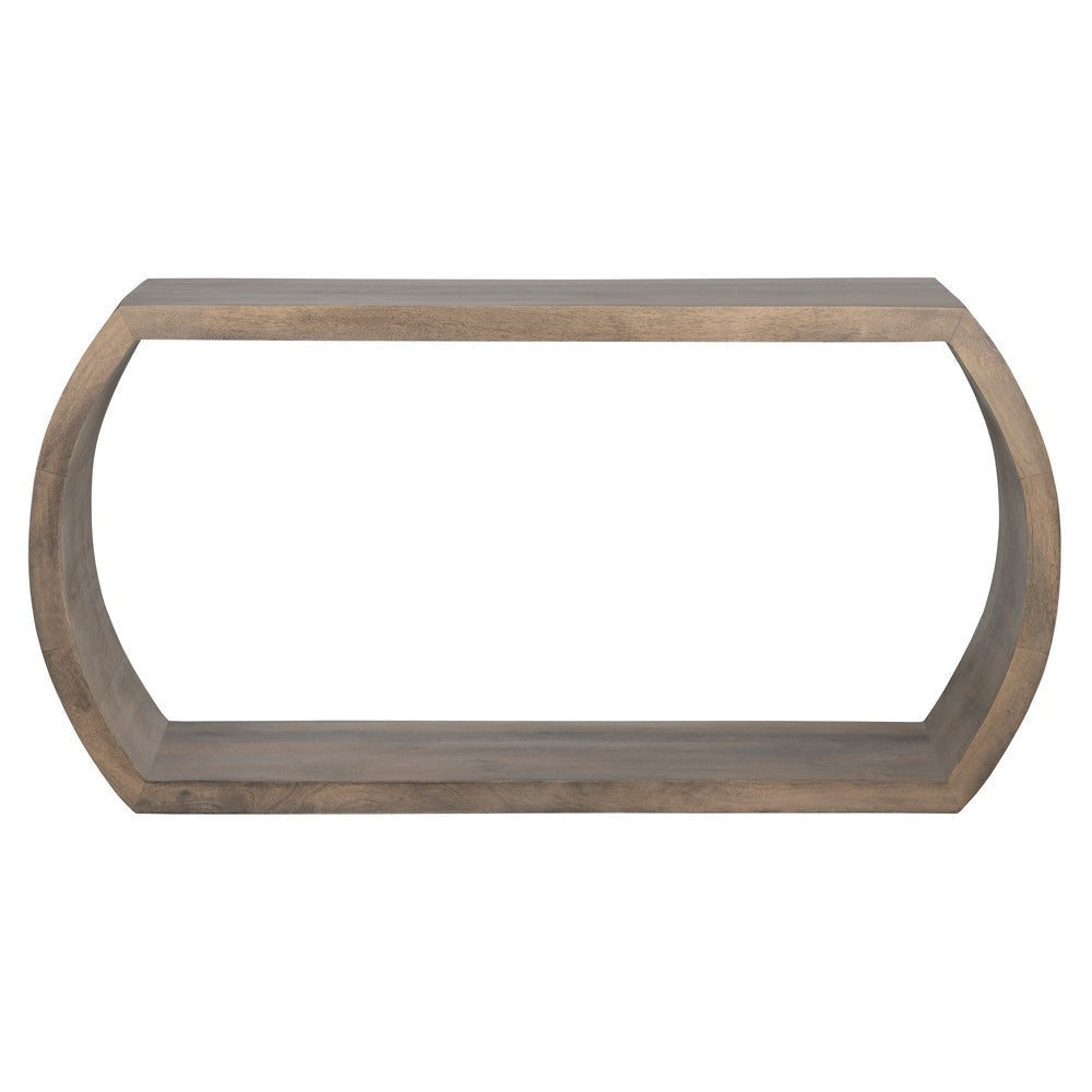 Crestview Ina Sofa Console Table w Round Edges | 60’’ Gray Mango Wood CCL-CVFNR4275