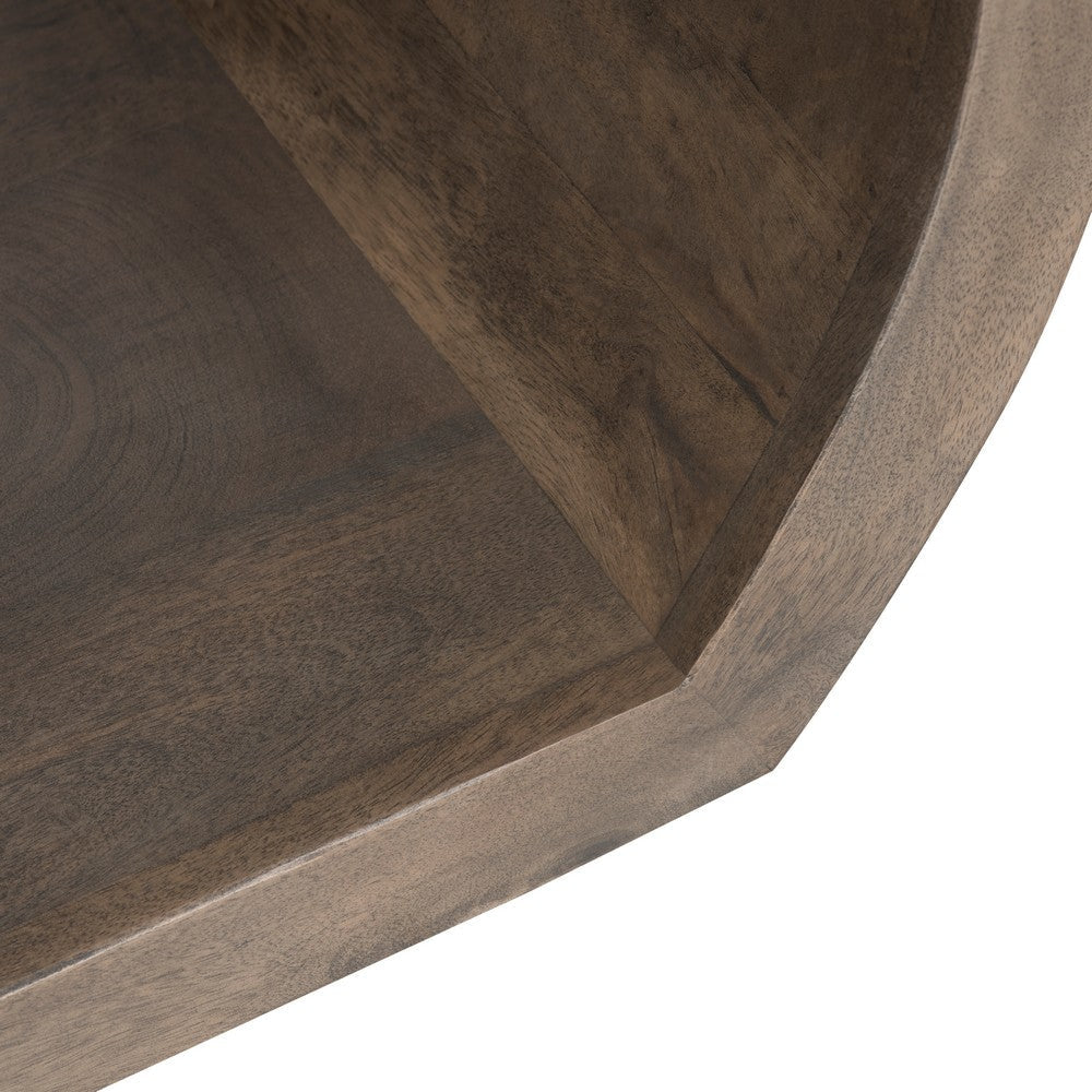 Crestview Ina Sofa Console Table w Round Edges | 60’’ Gray Mango Wood CCL-CVFNR4275