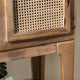 Crestview Casy Bar Cabinet | Brown Mango Wood | Rattan Woven 2 Arch Doors CCL-CVFNR4380