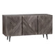 Crestview Oery Sideboard Credenza | 3 Gray Geometric Doors | 58"