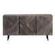 Crestview Oery Sideboard Credenza | 3 Gray Geometric Doors | 58’’ CCL-CVFNR4401