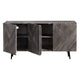 Crestview Oery Sideboard Credenza | 3 Gray Geometric Doors | 58’’ CCL-CVFNR4401