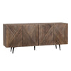 Crestview Oery Sideboard Credenza | 4 Brown Geometric Doors | 69’’ CCL-CVFNR4402